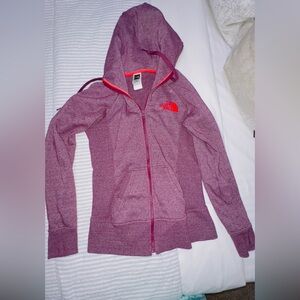 THE NORTH FACE: Maroon Sweater Jacket - Size S